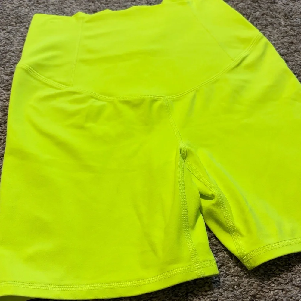 Free People Movement x Hatch Never‎ Better Neon Athletic Maternity Shorts Small